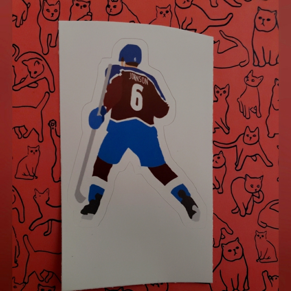 Erik Johnson hockey sticker